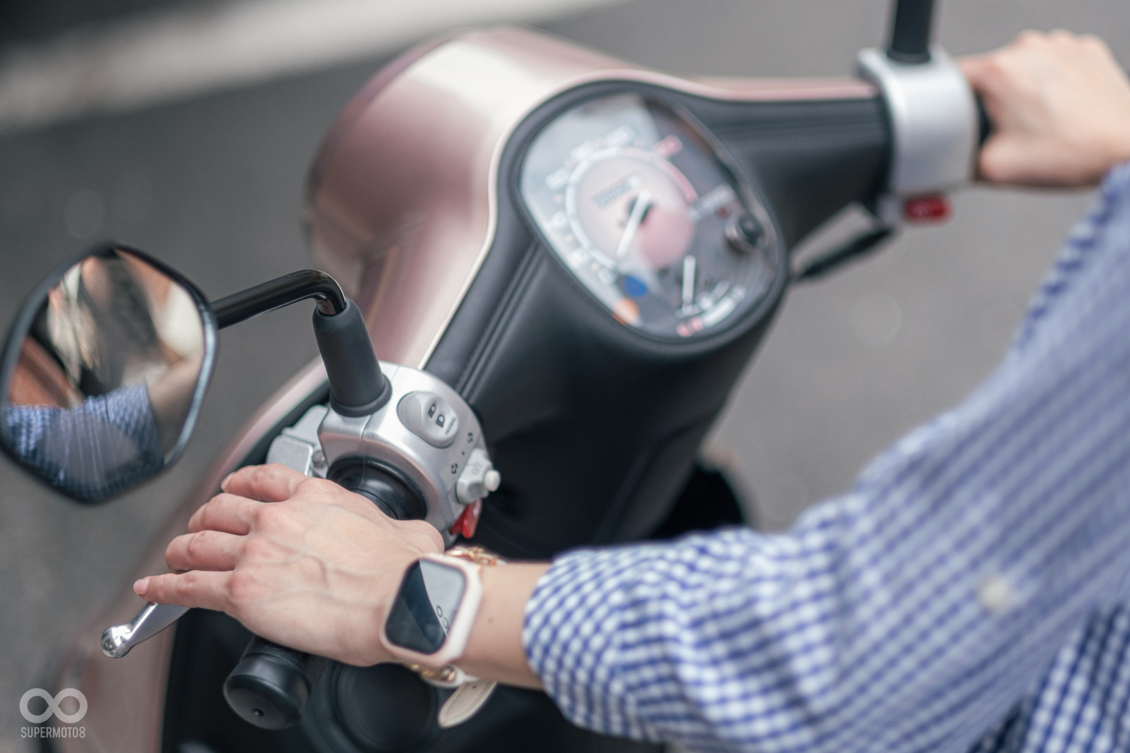 KYMCO GENIE 115在不少車身細節都以縫線感的細節處理，替整台車的氛圍增添不少趣味和風雅