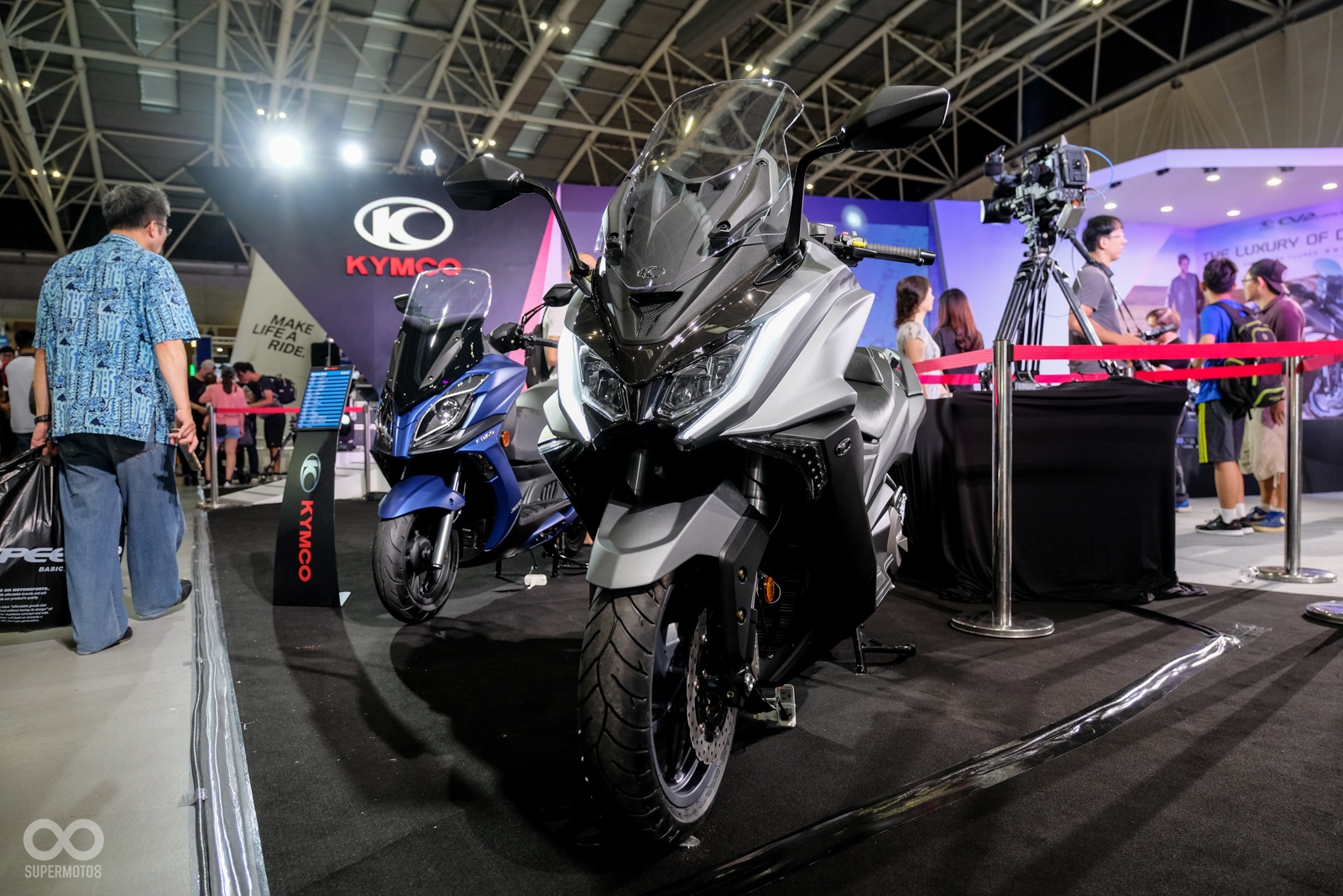除了現場發表了兩款改款新車外，KYMCO也帶來多款販售中車輛