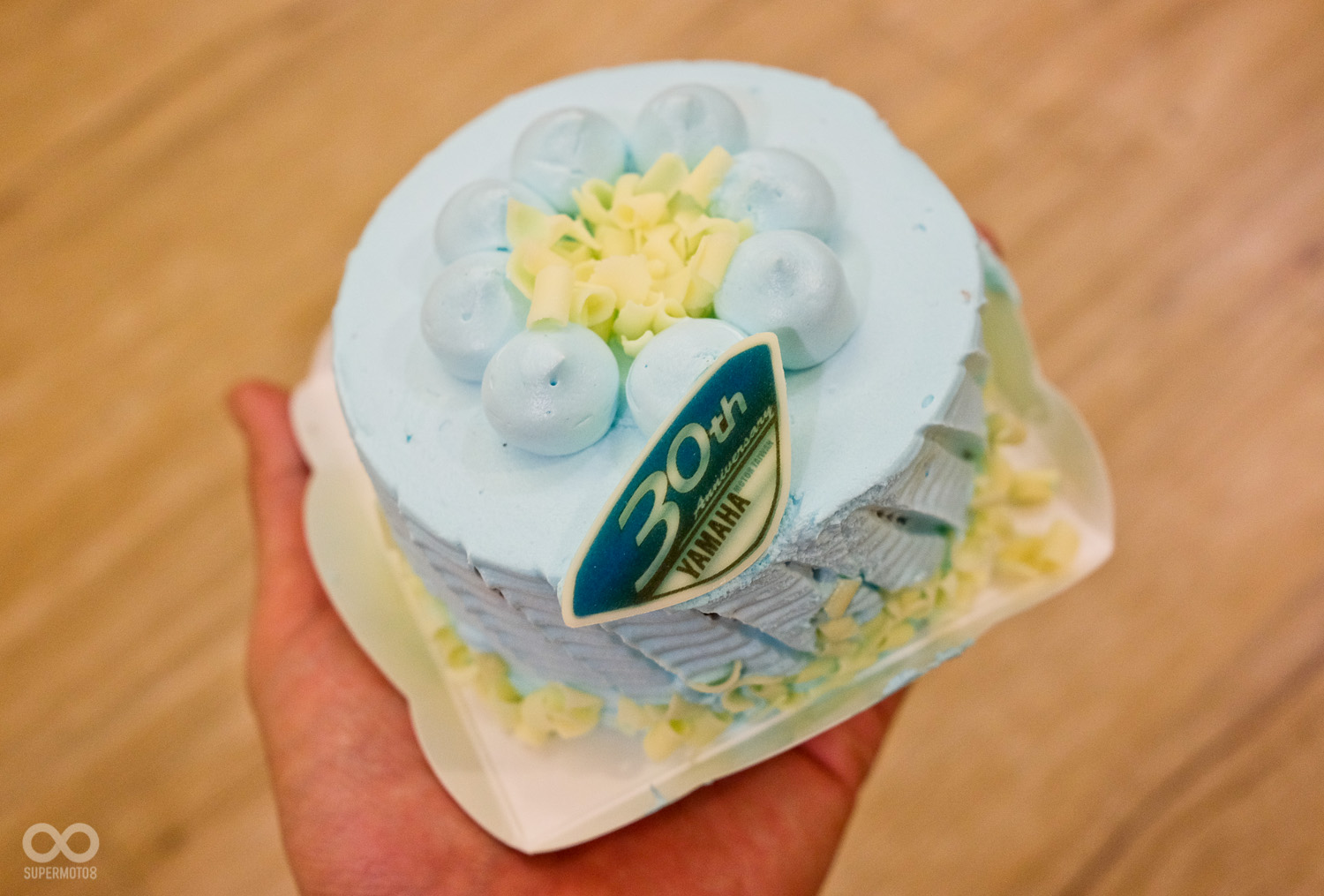 YAMAHA還特別為前來的媒體來賓準備30週年小蛋糕，相當用心