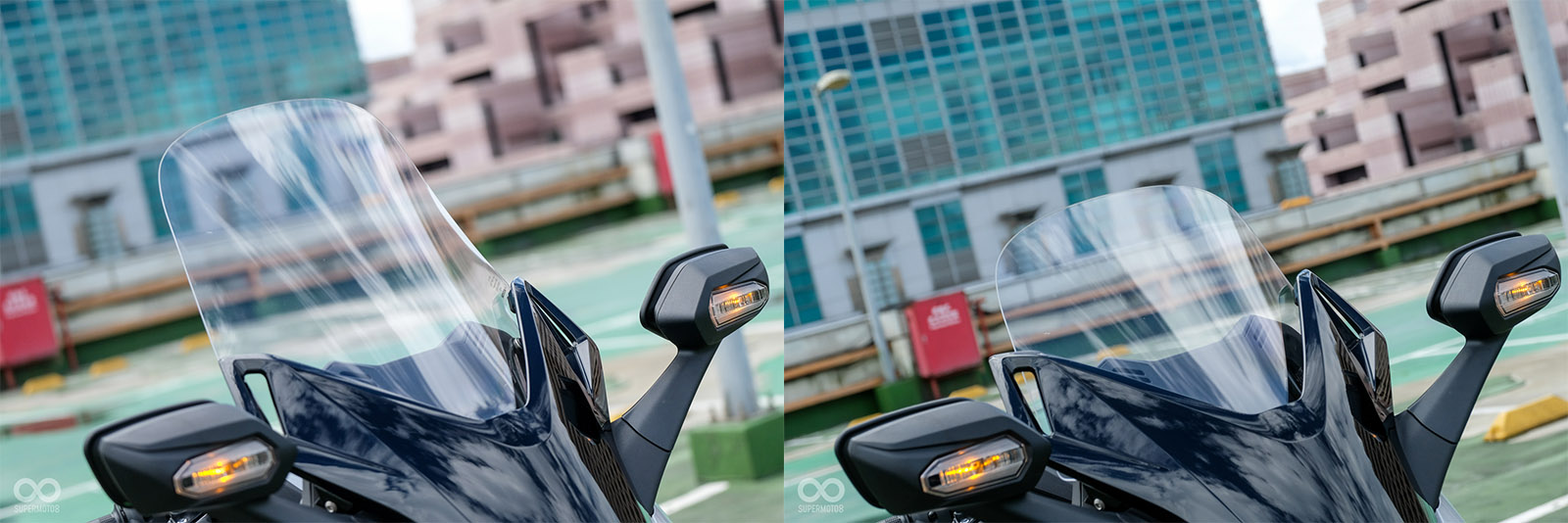 現行款電動風鏡有140mm可調行程，改款預計增加至150mm