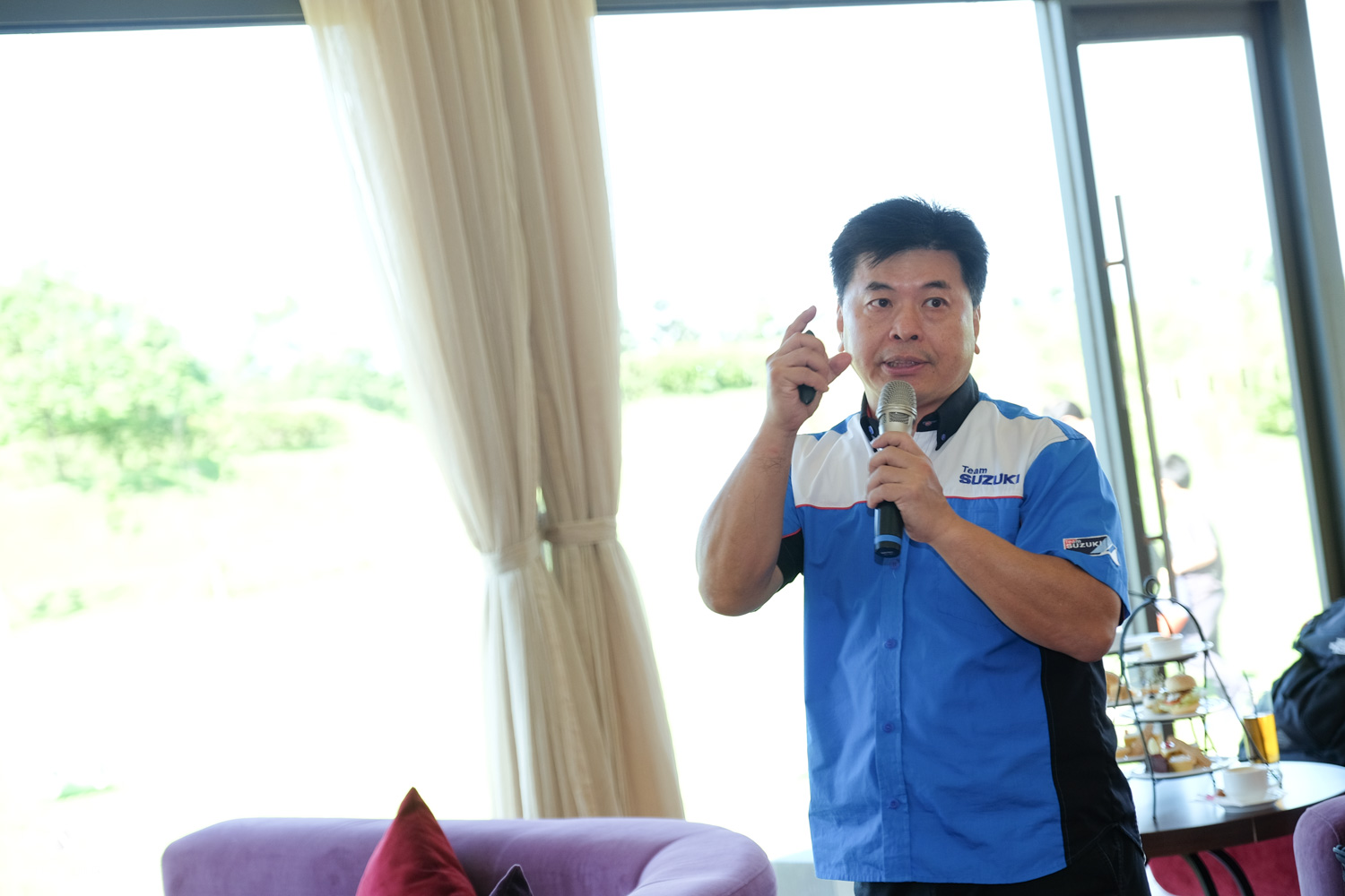 全新BURGMAN400的產品介紹以及市場定位則是由李元鈞副理負責