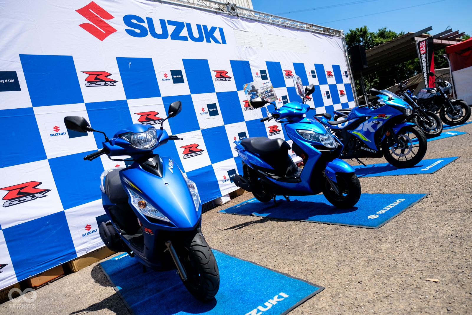 現場除了GSX-R外，也展出今年的販售重點車款