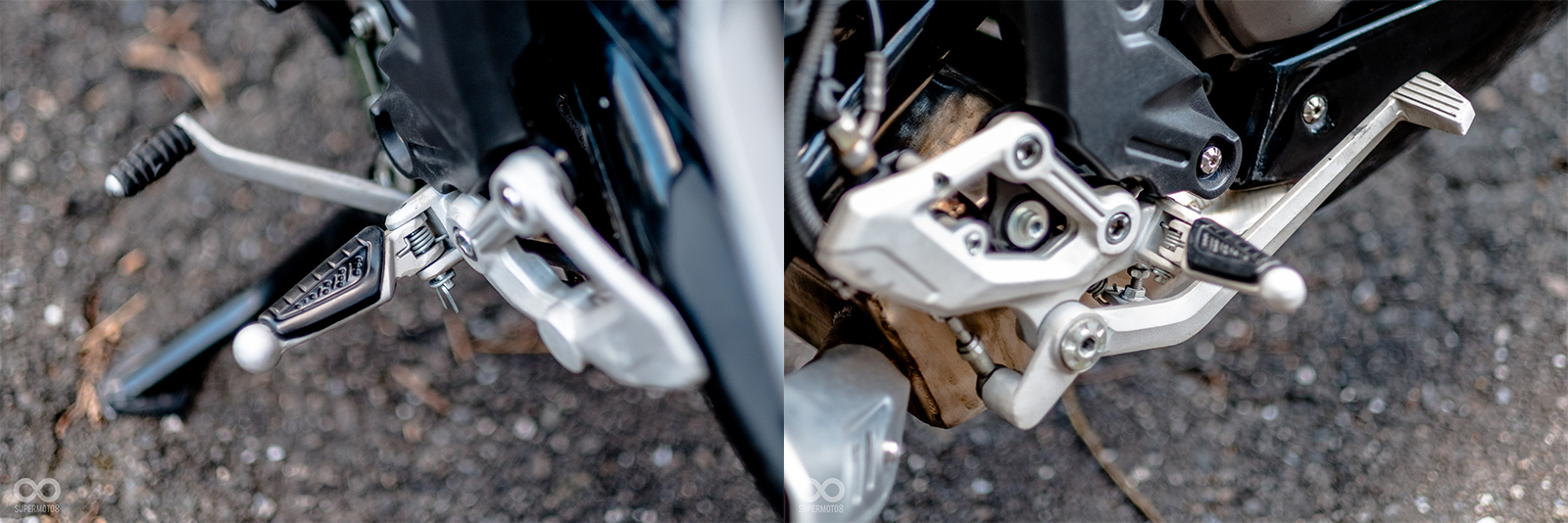 腳踏的位置稍微偏低，在山路上過彎滿容易磨到腳踏