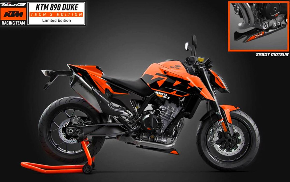 Tech 3的MotoGP車隊塗裝放在890 DUKE上更有戰鬥感