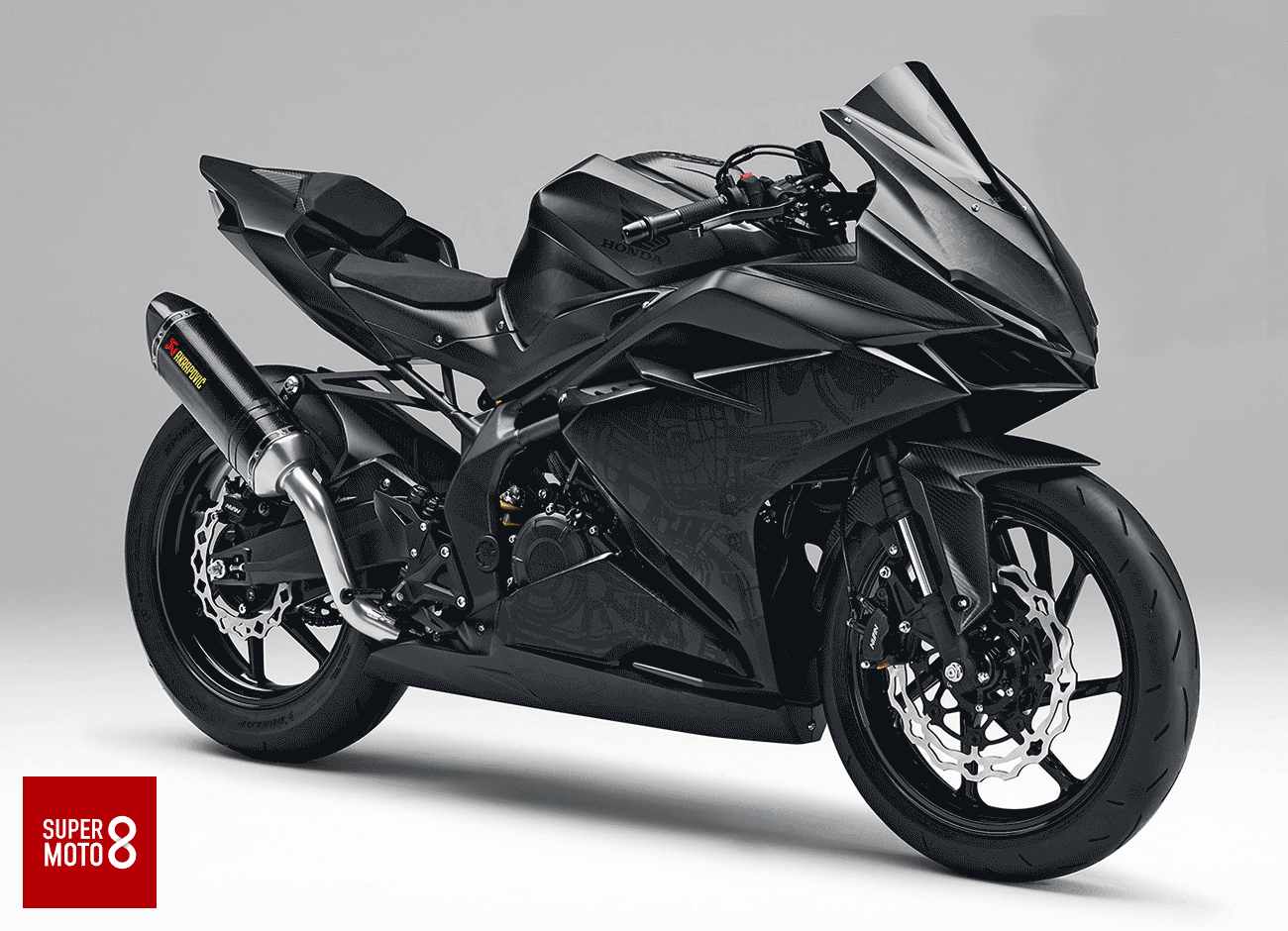 我們利用紙上疊影,將主燈裝上CBR250RR概念車製作成動畫。密合程度幾乎證實為此車的頭燈零件