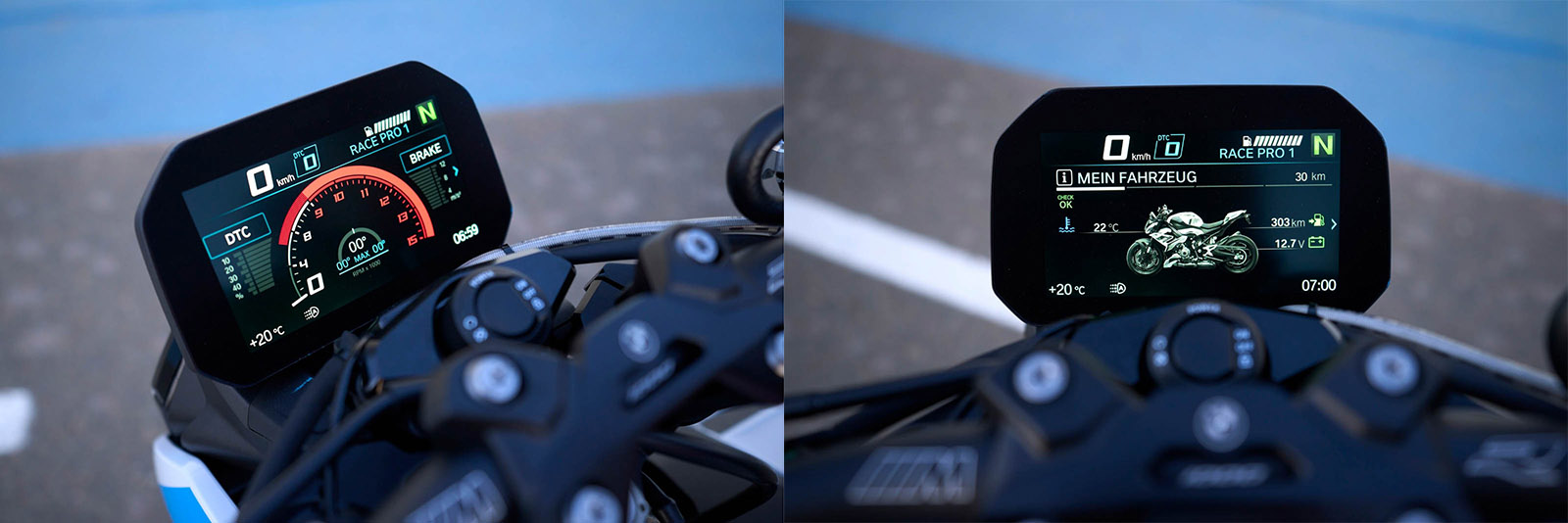 6.5吋TFT全彩儀表；儀表還可支援各種單圈數據的功能，並可額外選配OBD接孔快速讀取資料數據