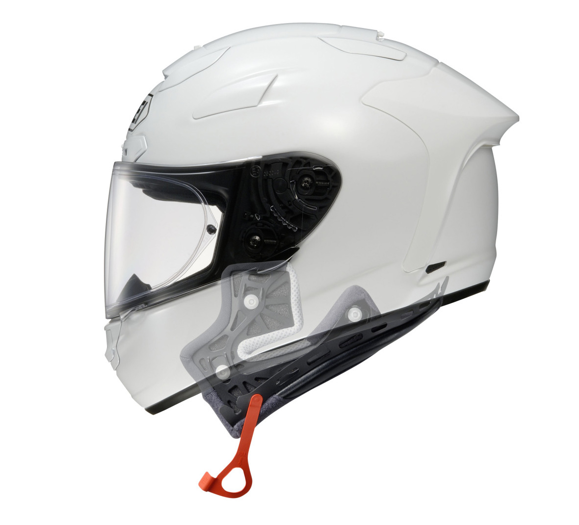 緊急卸除系統E.Q.R.S.是SHOEI設計的快拆結構，目前使用在中高階帽體