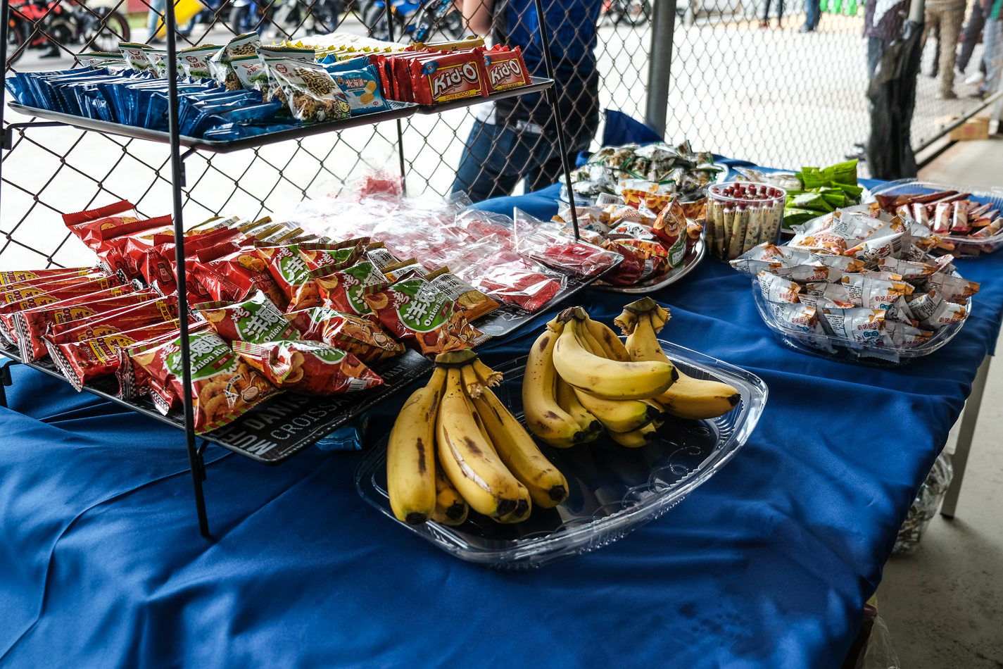主辦單位細心準備茶點提供車友足夠的練車體力