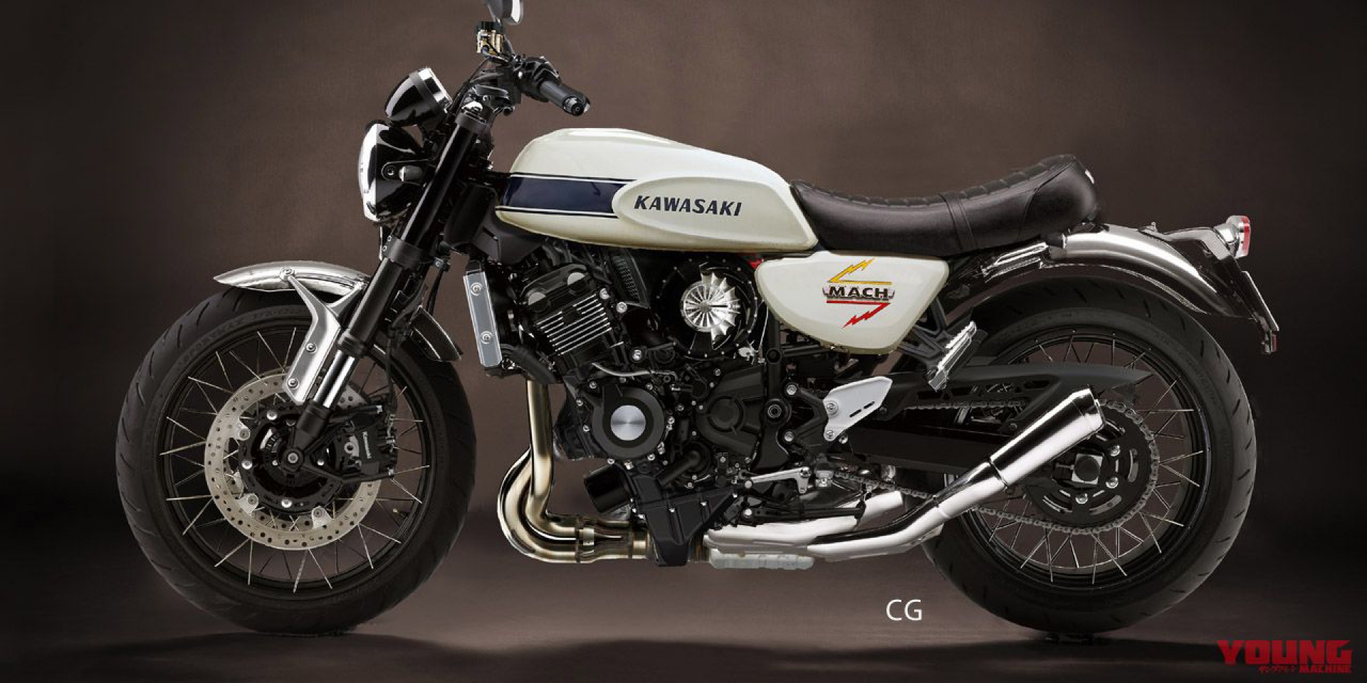 KAWASAKI謠傳不只會復活Mach III的榮光，甚至還加上機械增壓！21世紀寡婦製造機這頭銜看來不打算讓人。