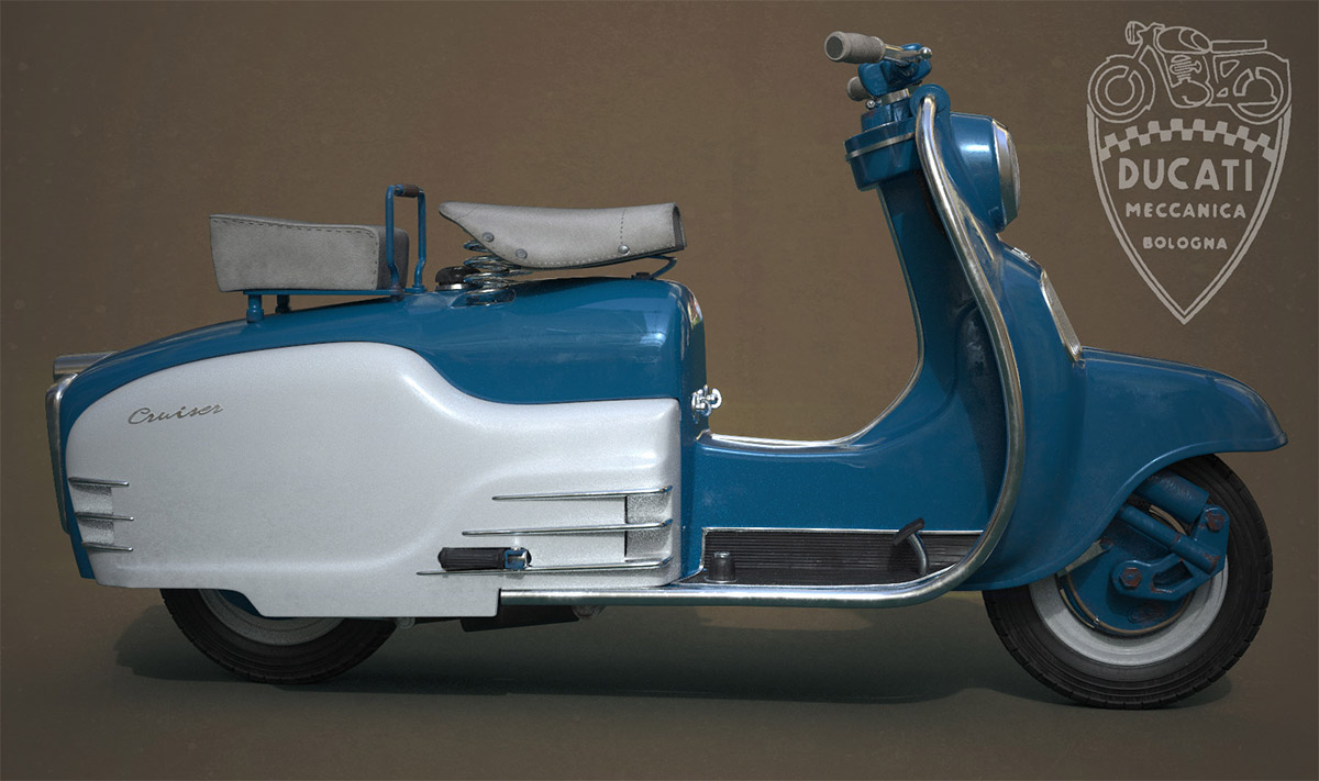 Ducati的首款速可達機車175 Cruiser photo by.mostrodoucat