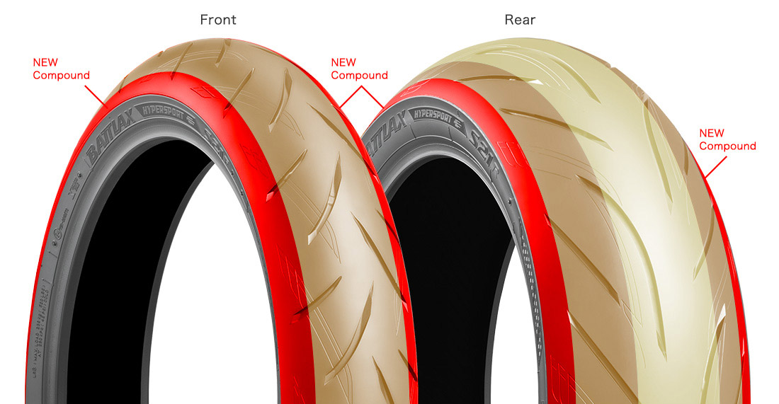 BATTLAX HYPERSPORT S21採用三種膠料製作,中間,兩側與兩側末端各使用不同膠料