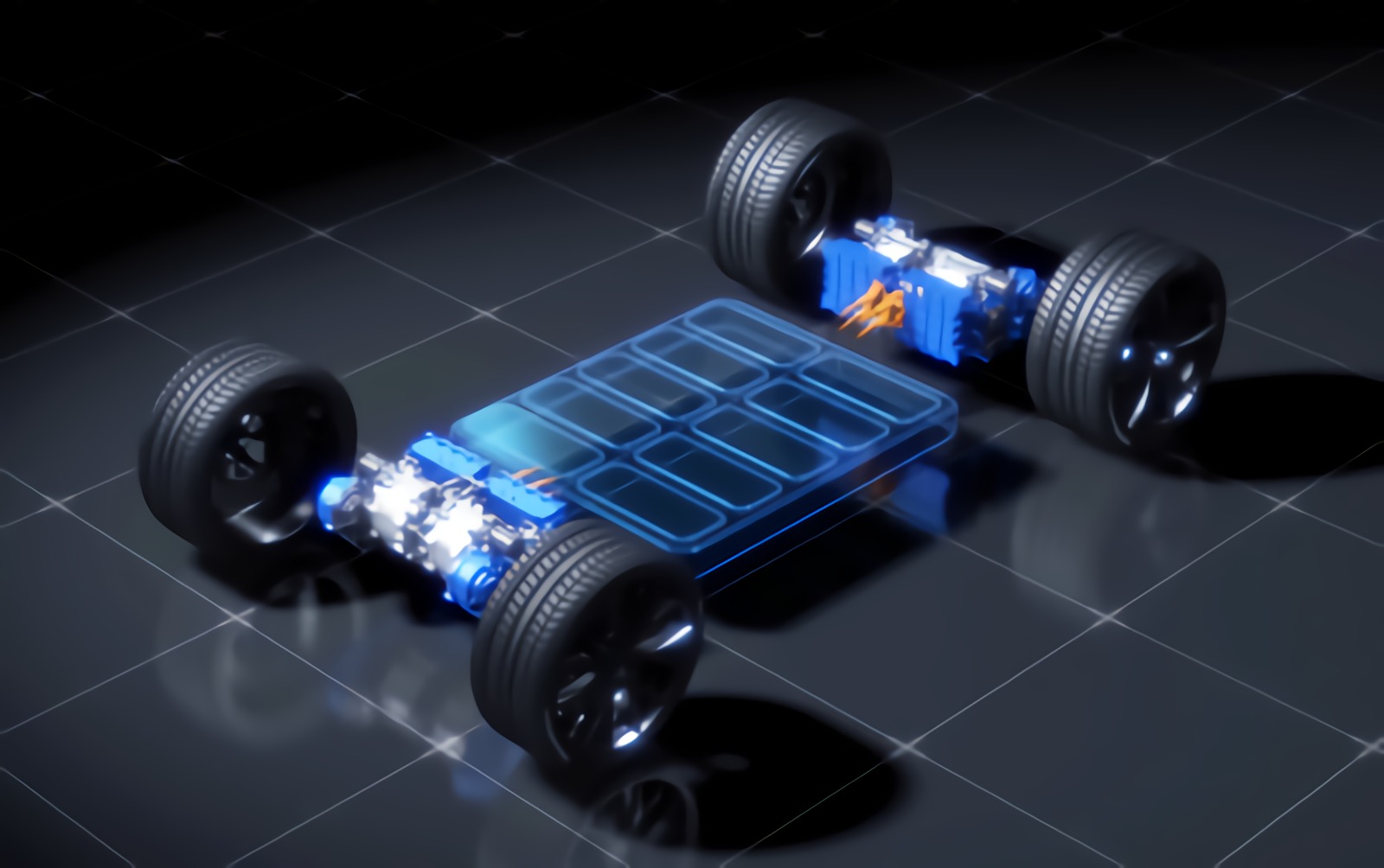 YAMAHA也一並公布搭載350kW馬達的電動車平台渲染圖