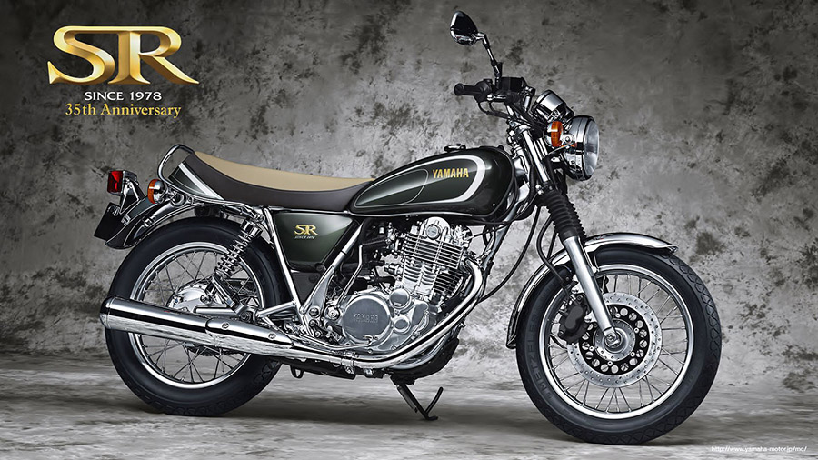 YAMAHA SR-400 Old School風格的代表車輛。