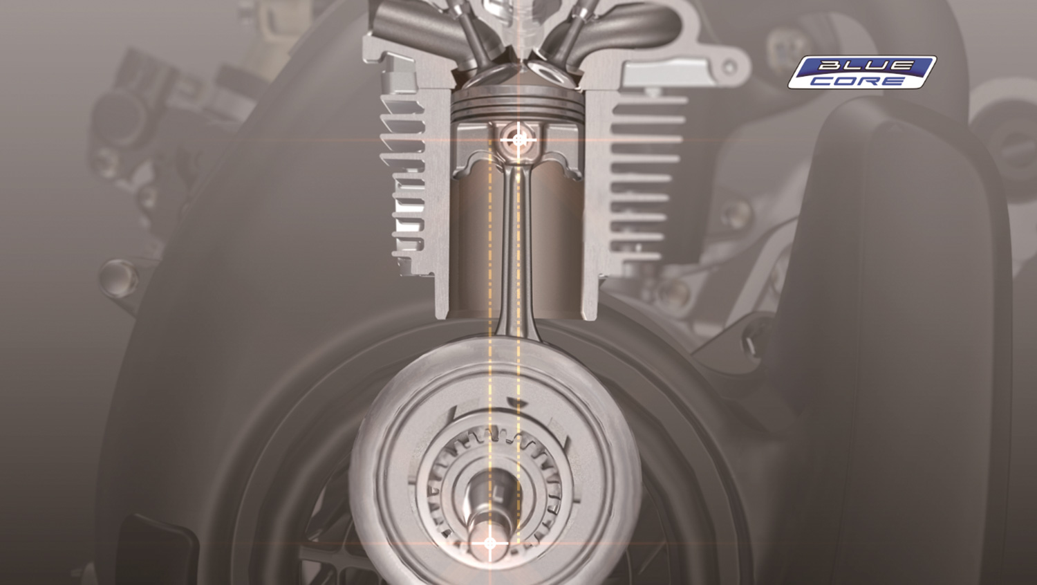 低馬力損耗：採用在YAMAHA大型重機上才有的偏置式汽缸設計以利降低引擎活塞運作的側向分力，並降低引擎變速阻力，減動能流失。