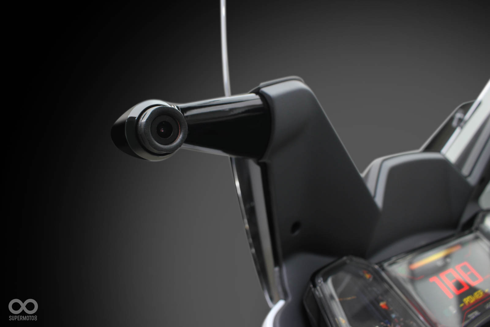 SYM EP3使用相當前衛的電子後視鏡設計