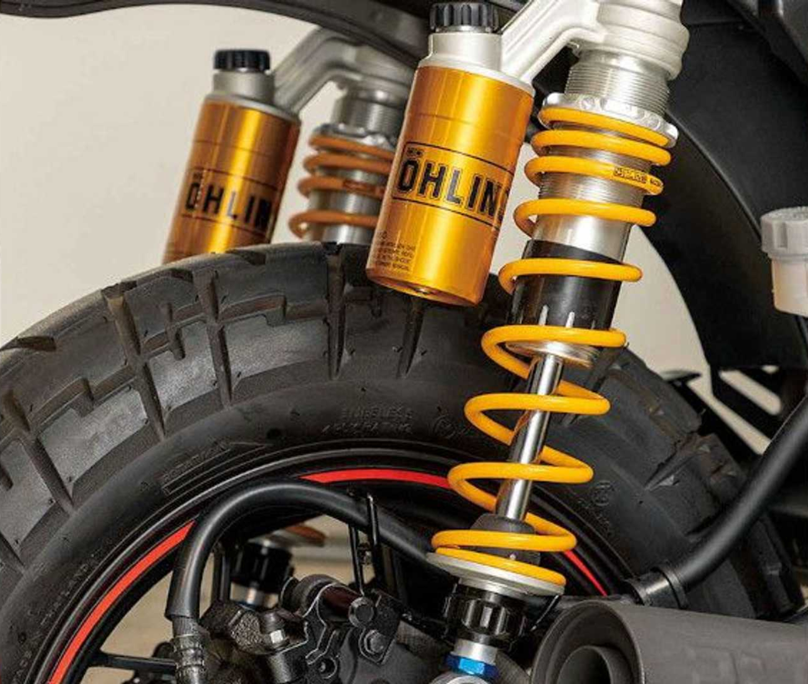 Öhlins避震器不僅顏色酷炫，對操控和舒適更是錦上添花