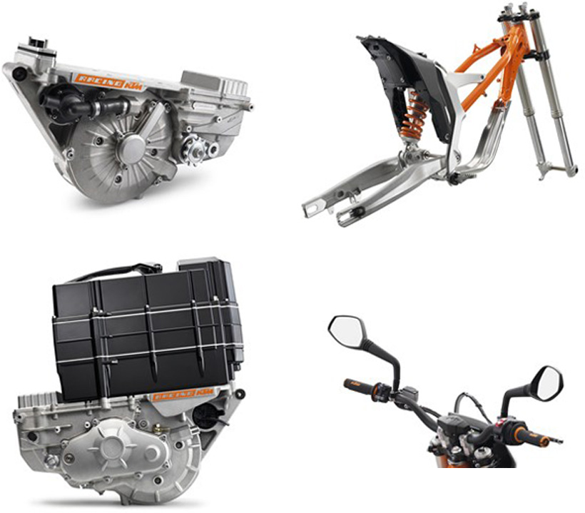 這是目前Freeride E主要架構，由車架，電池，馬達與懸吊組合而成