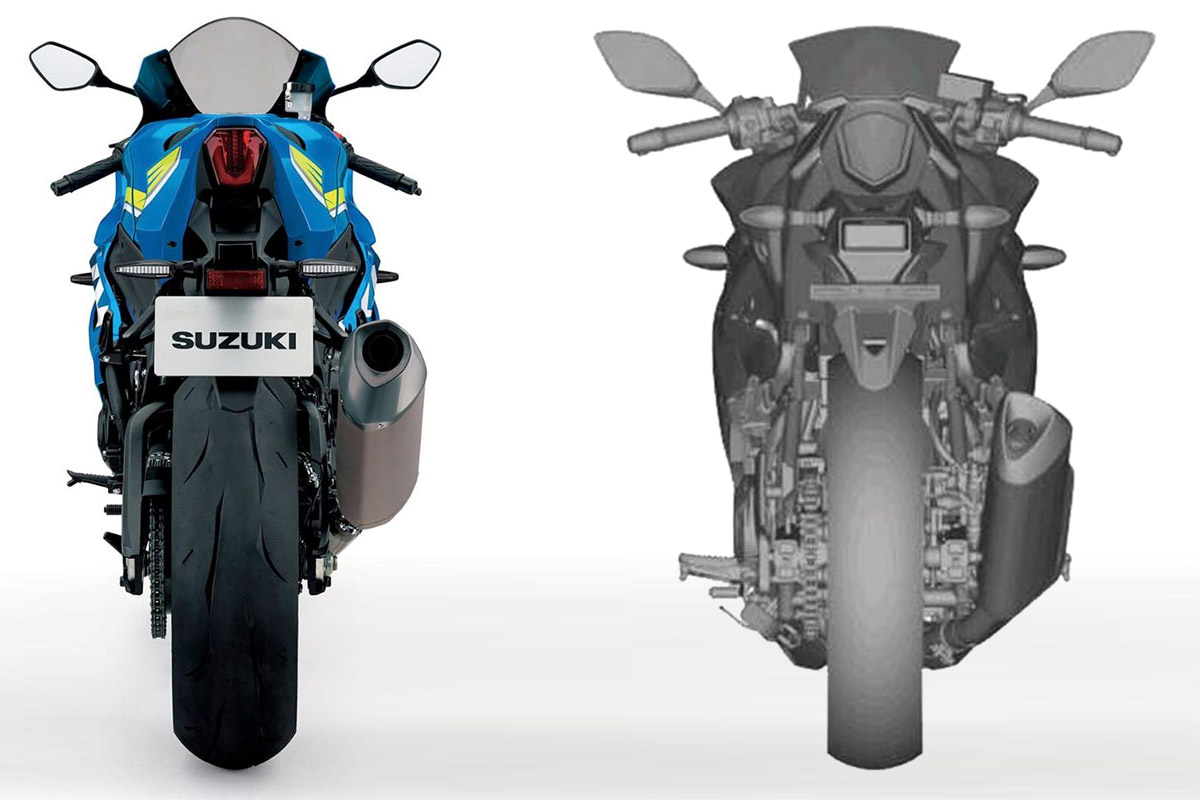 單尾燈、幾何形的排氣管,整個車尾的配置像極了老大哥