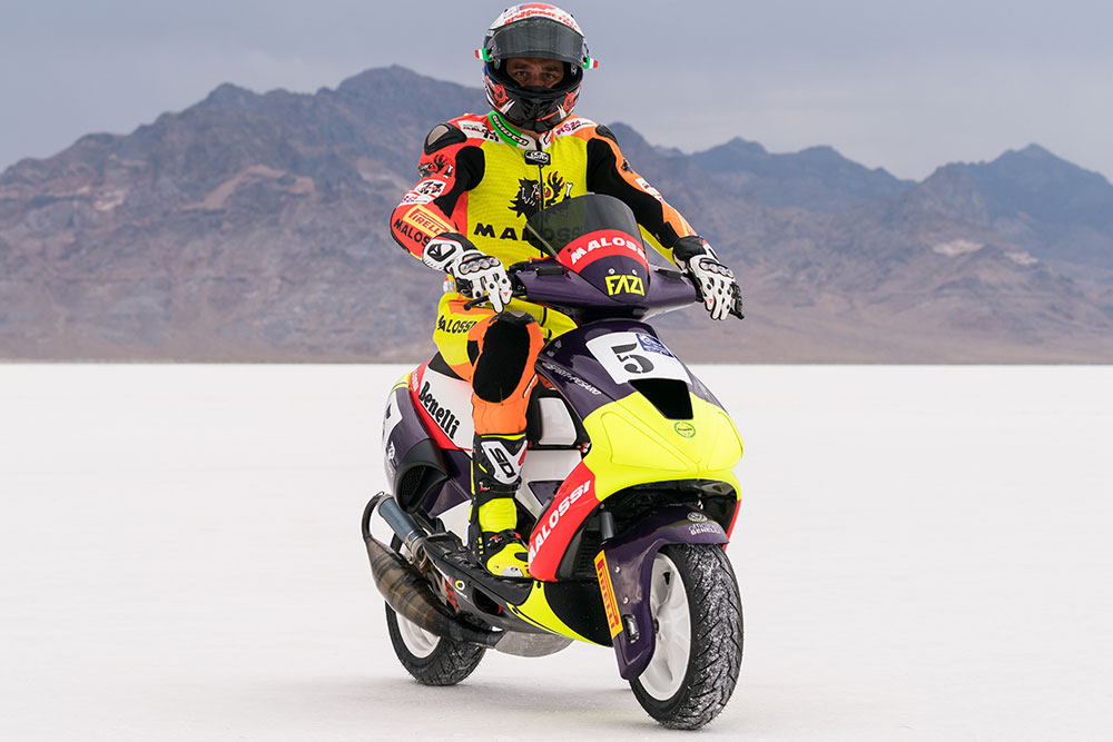 Sky Italia MotoGP評論員同時也是寫下85、100c.c.紀錄的騎士Mauro Sanchini