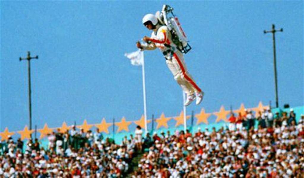 1984年洛杉磯奧運中亮相的飛行背包