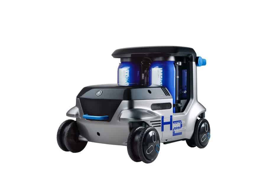 alive H2E氫燃料引擎看起來像是小型割草機,後方能看到氫氣儲存罐