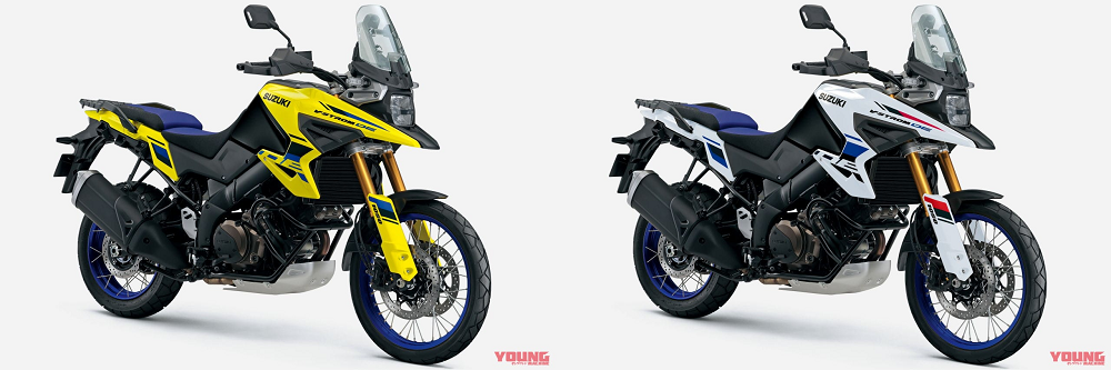 追求極佳越野性能的V-Strom 1050 DE則是有著經典的黃色和珍珠白