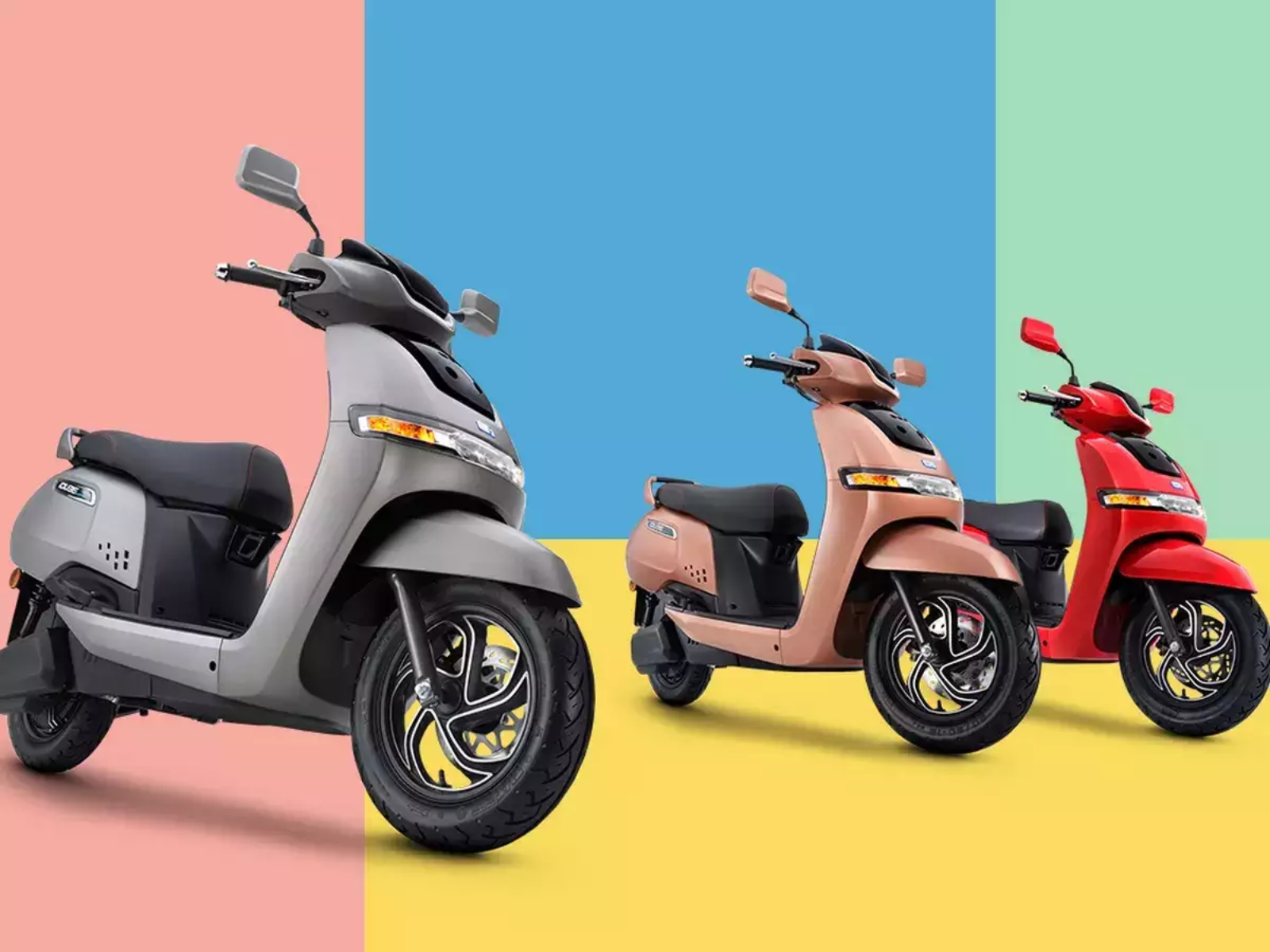 TVS生產的電動車 iQube,外型小巧可愛