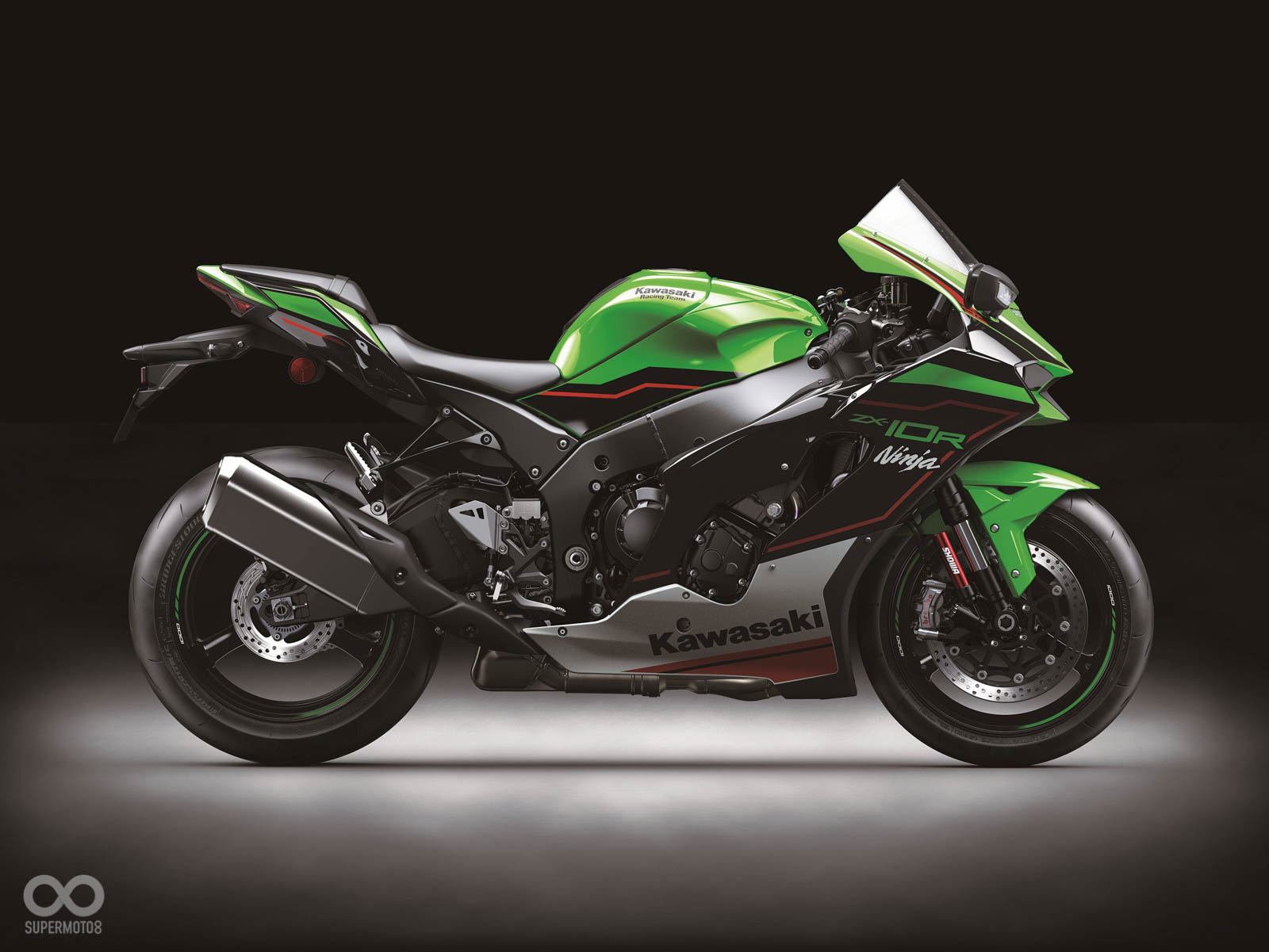 2021 ZX-10R換上全新的外型設計，在車頭和車尾都導入空力套件