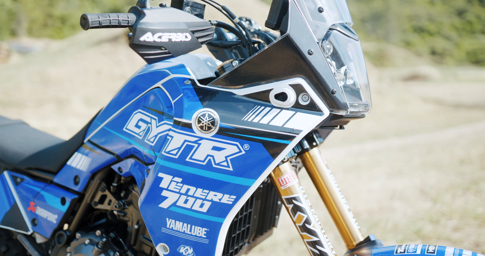這款Ténéré 700是由Yamaha拉力賽車隊準備,並裝上了GYTR配件和其他相關配備