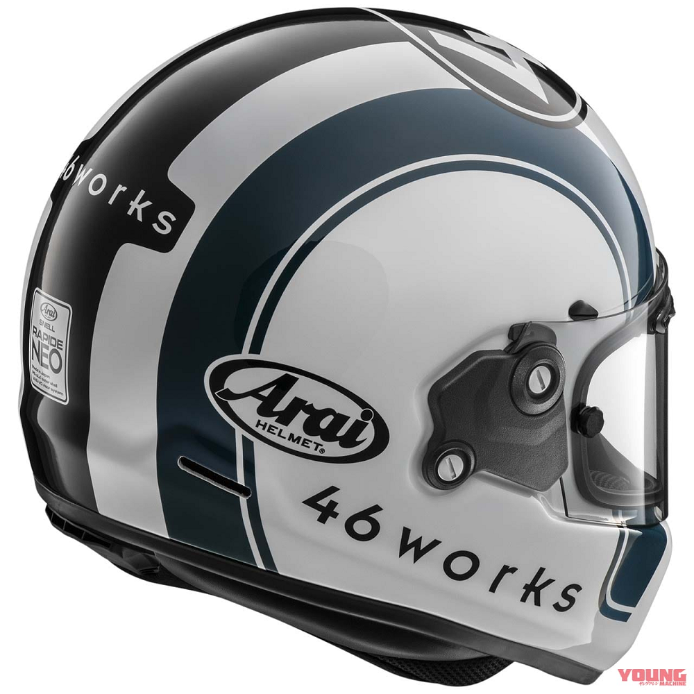 具備著復古的外觀設計,安全帽提供的防護性依然兼顧著