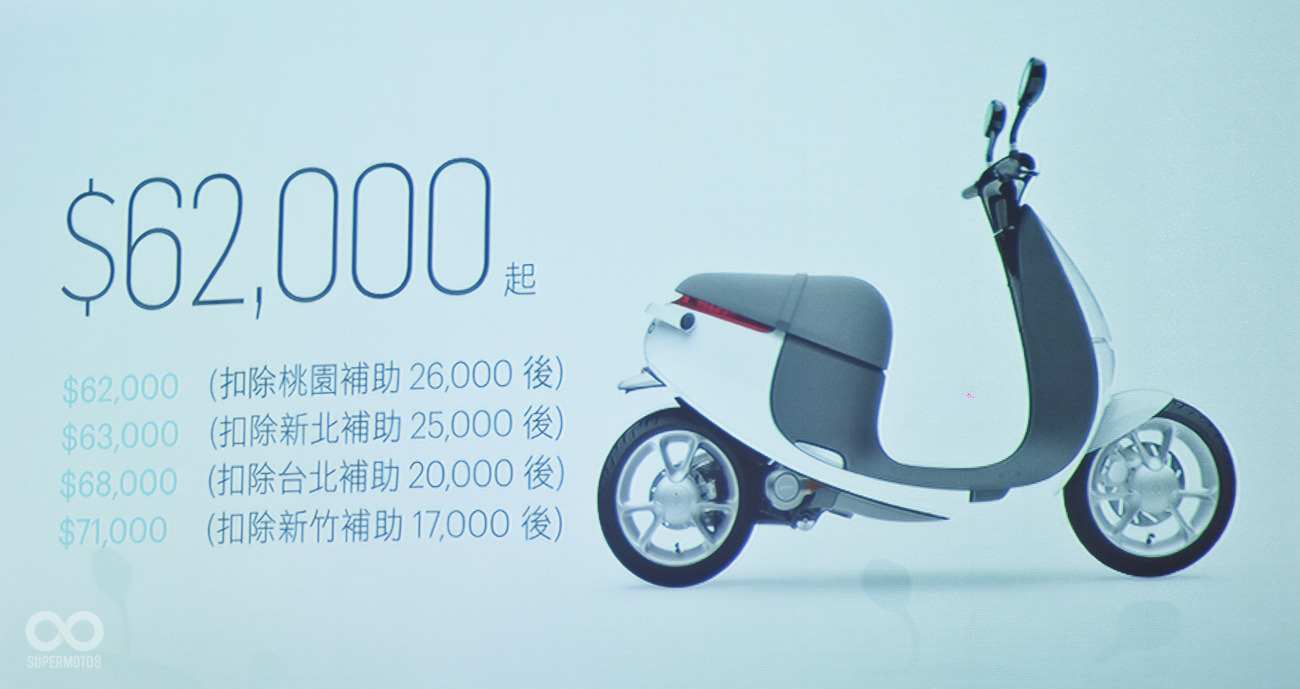 在各地區補助之下,gogoro Lite來到傳統機車熟悉的價格帶