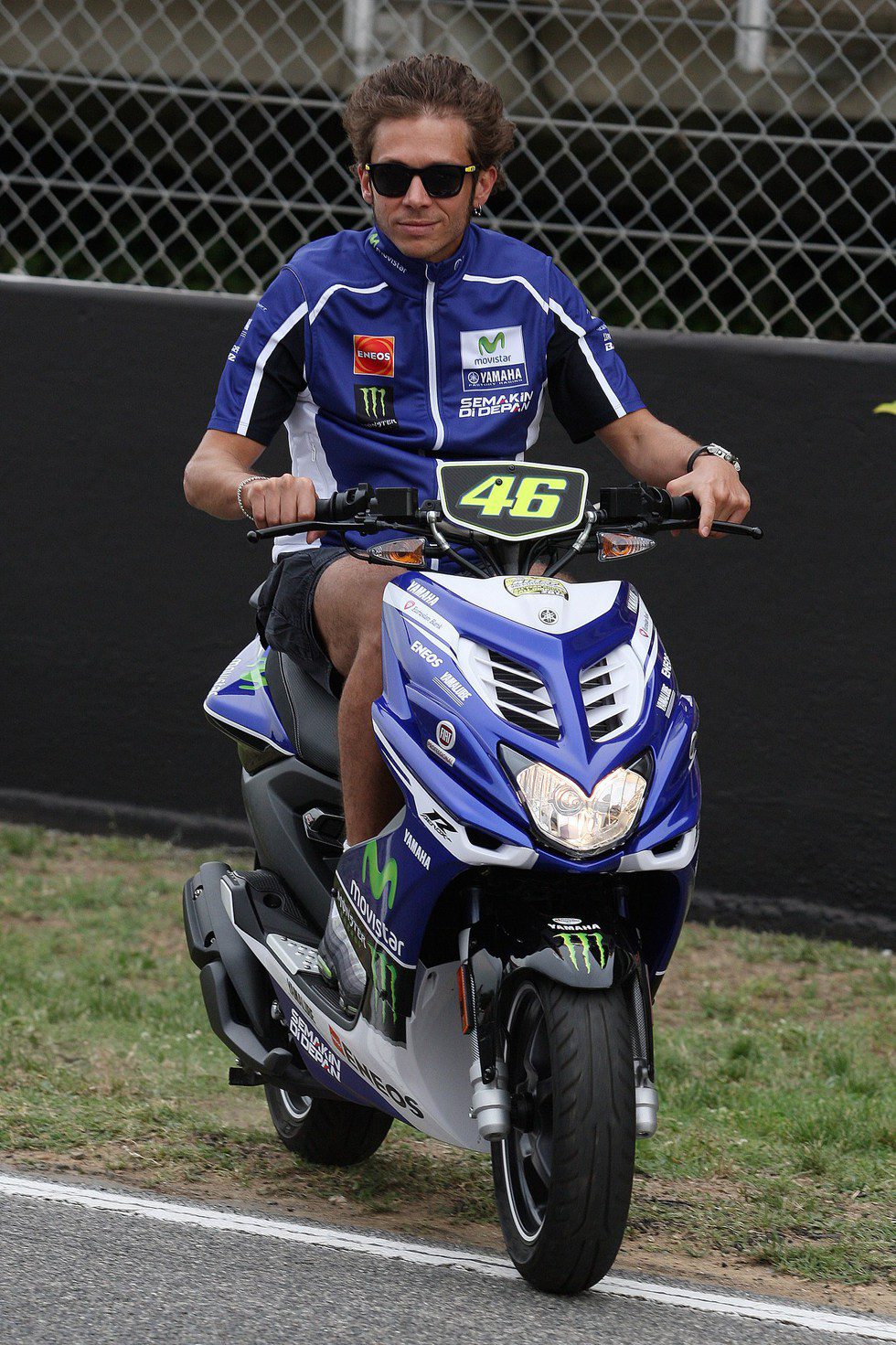 Rossi似乎在表示還是自己騎比較開心