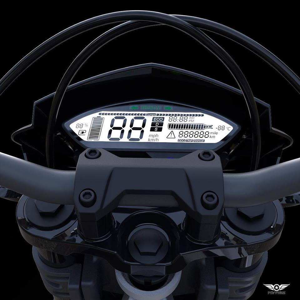 儀表也採用相當精簡的數位液晶顯示