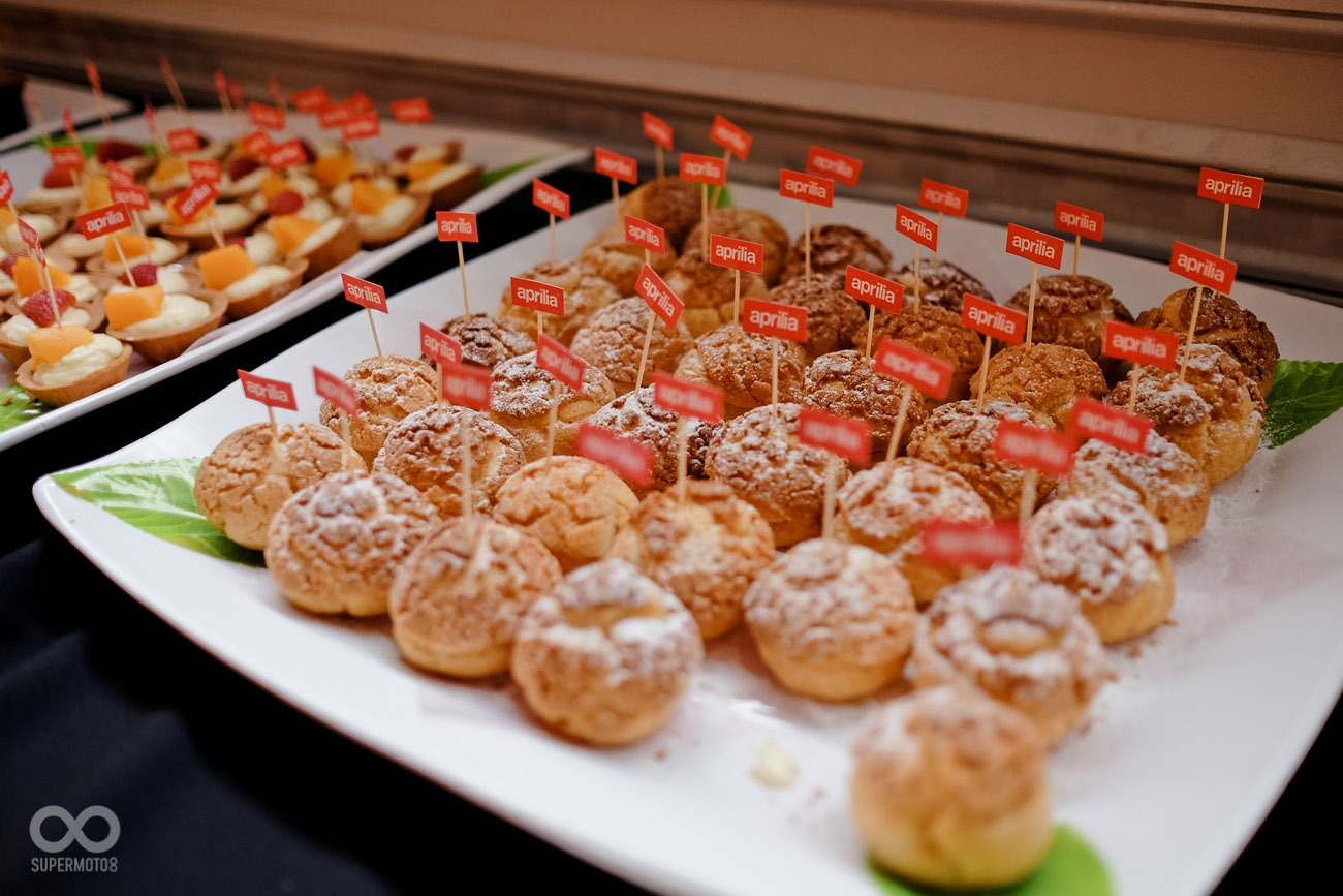 發表會現場準備Aprilia專屬的點心 招待現場來賓