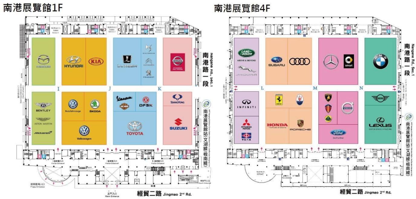 2018、2020的台北車展都是包下整個南港展覽館,1樓與四樓的全部面積都是展場,當時可說是車壇一大盛事。