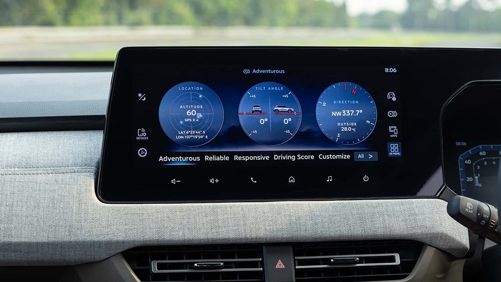 12.3吋的數位儀表還可以支援手機連線功能