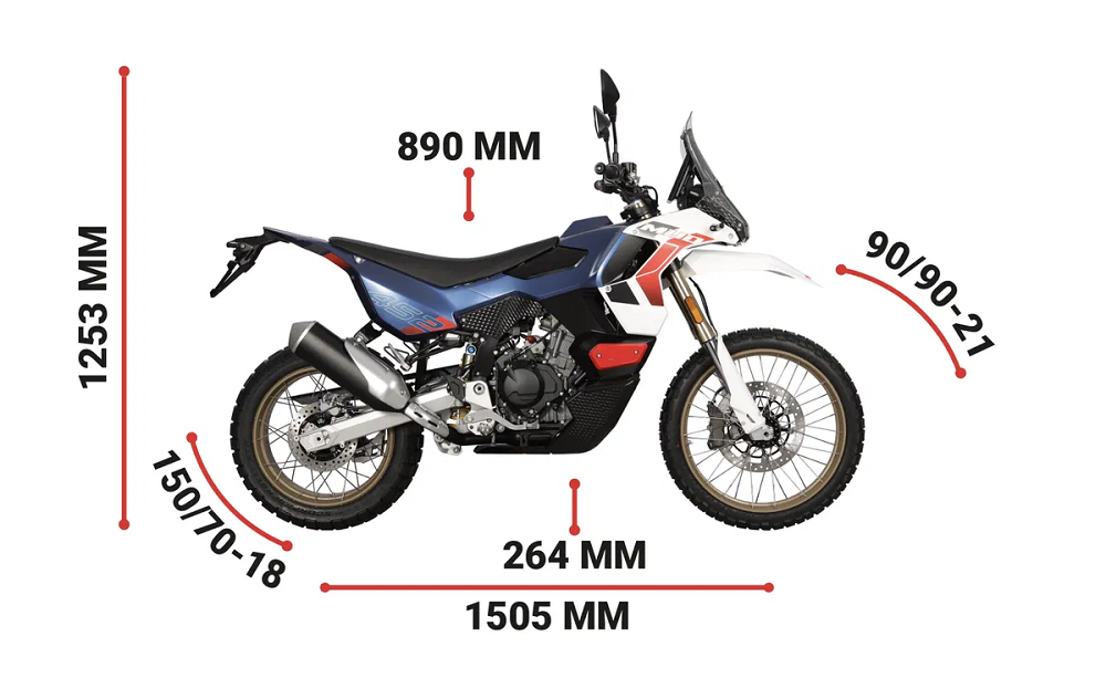 採用著和品牌旗下街車Scopri Piega 452相同的引擎，車輛的離地高卻是比同級距對手高上不少