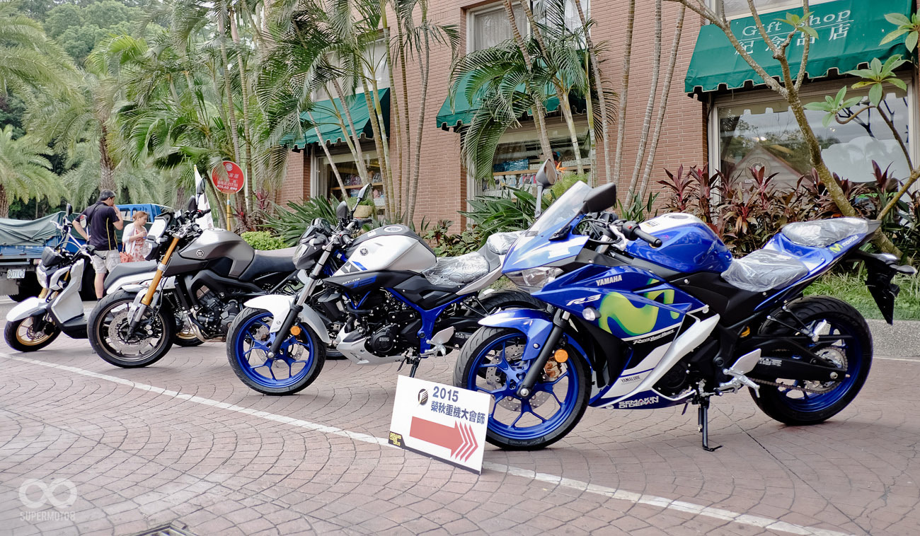 現場展示榮秋今年引進的一些主要車款