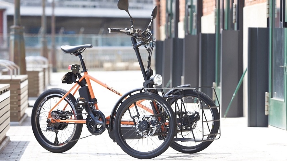 全新的專利圖中,用到的技術和Kawasaki子公司Noslisu machines在三輪腳踏車使用的技術類似