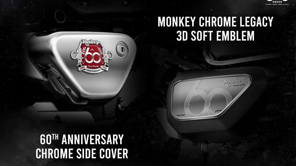 這些鍍鉻的配件上,也都有著特仕的花樣設計,讓你和初代Monkey 50產生連結