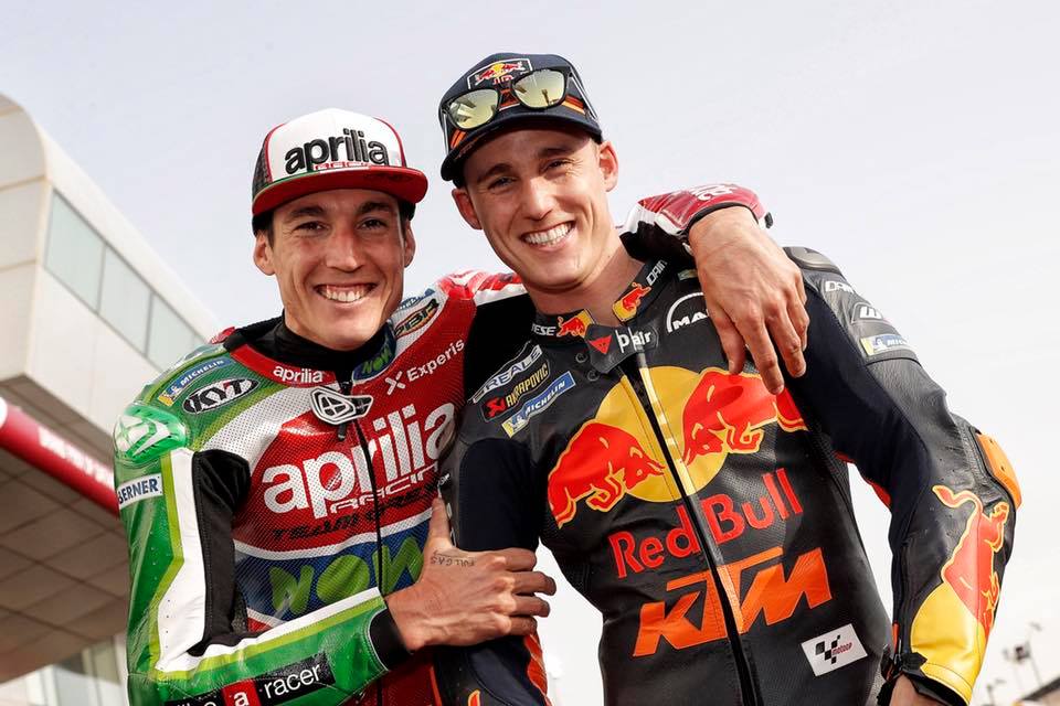 哥哥Alexis Espargaro（左）與Pol Espargaro（右）