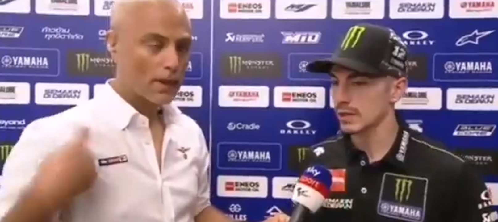 據傳,SKY TV的記者對Vinales搬弄是非造成Vinales對Lorenzo怒火中燒