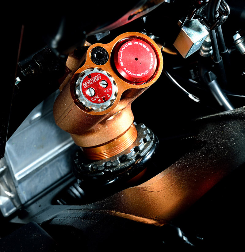 GRSX-R1000R的版本中，前後懸吊皆為高規格的BF等級