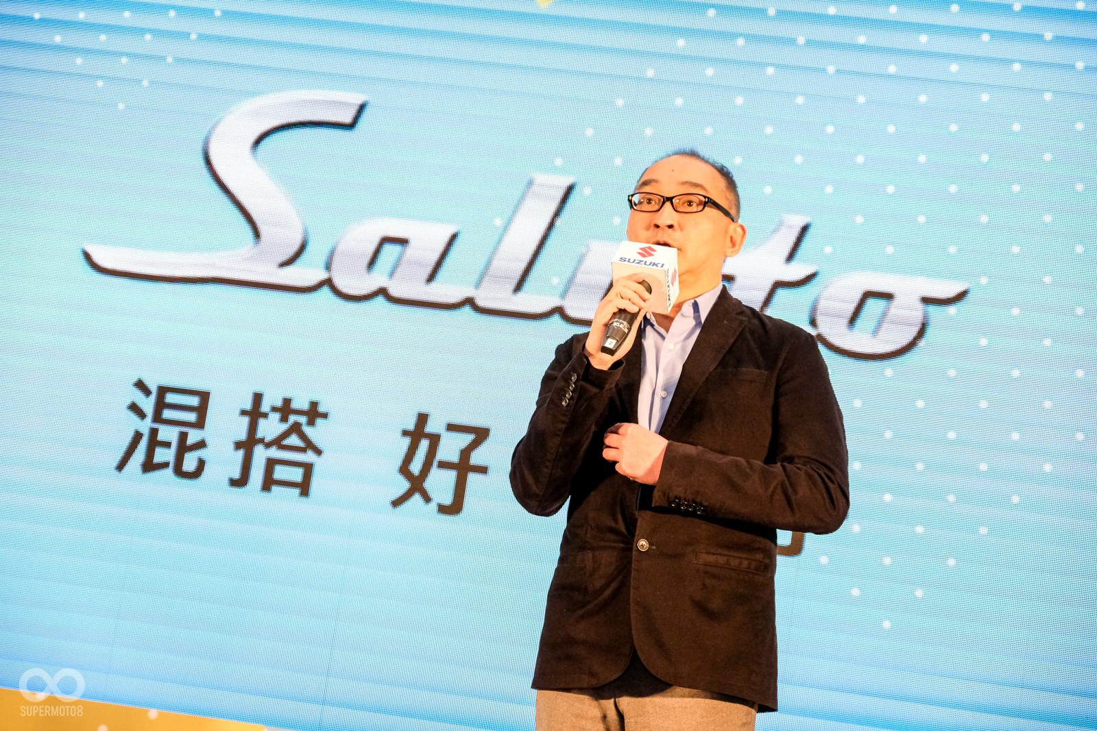 台鈴工業黃教信董事長，親自為新車發表活動揭開序幕