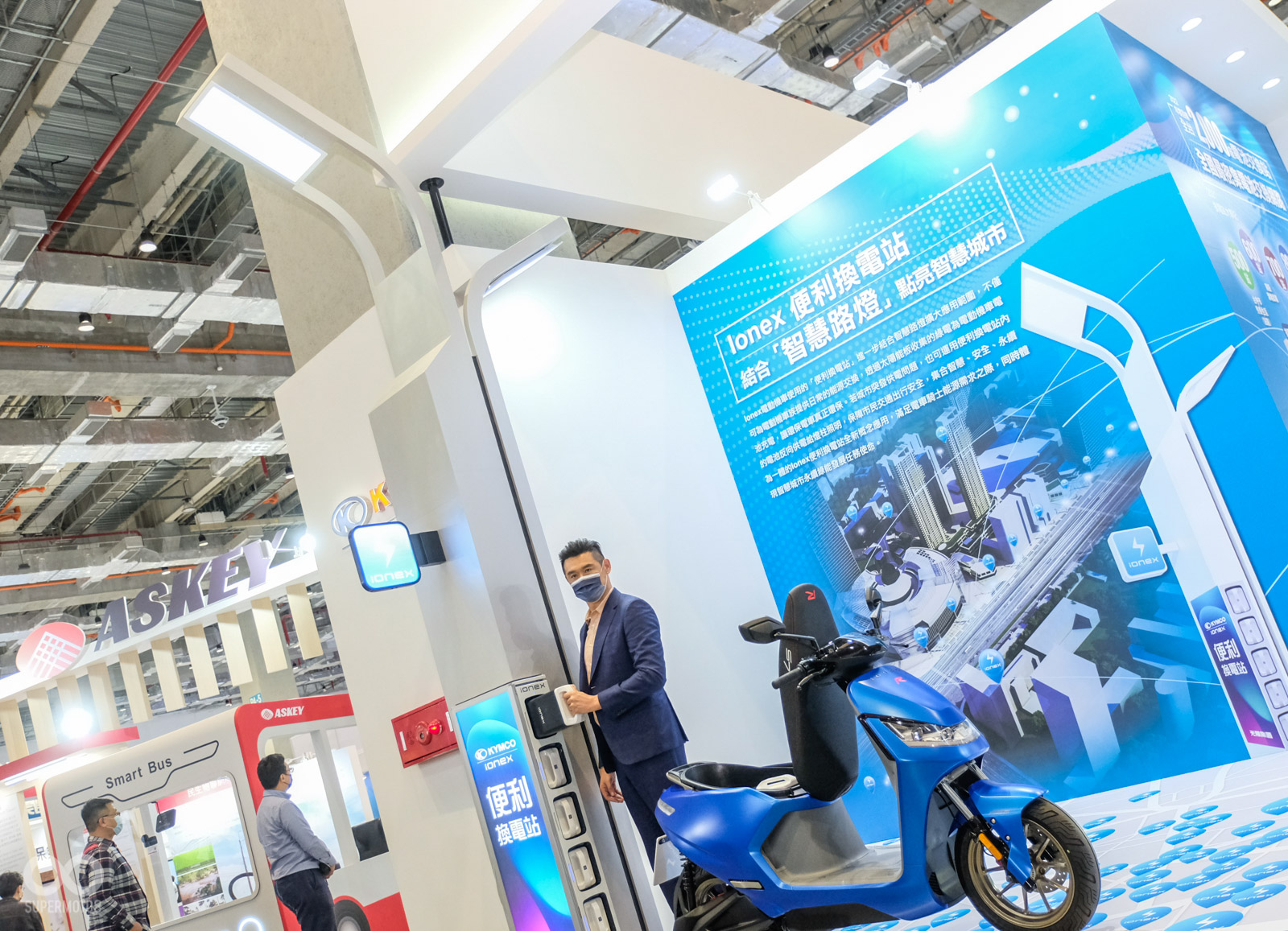 KYMCO目標,將整合5G智慧桿與Ionex換電站