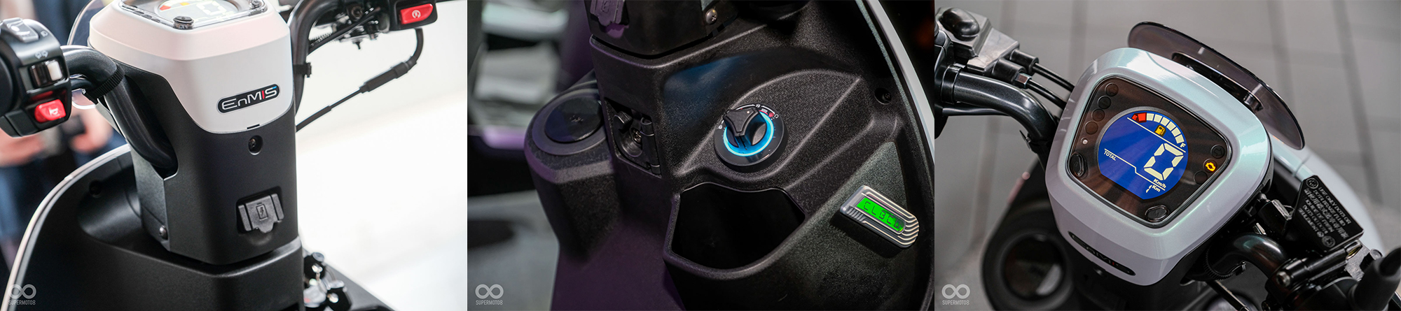 龍頭內側有QC 3.0快充插座與彩色儀表；依照兩版本配備不同，高階版本CLBCU配備KEYLESS免鑰匙系統