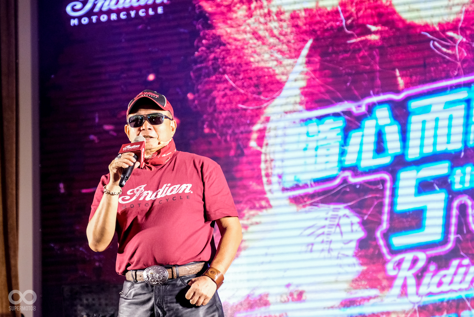 海德生董事長徐宜生 當天由台北與車隊一同騎車南下