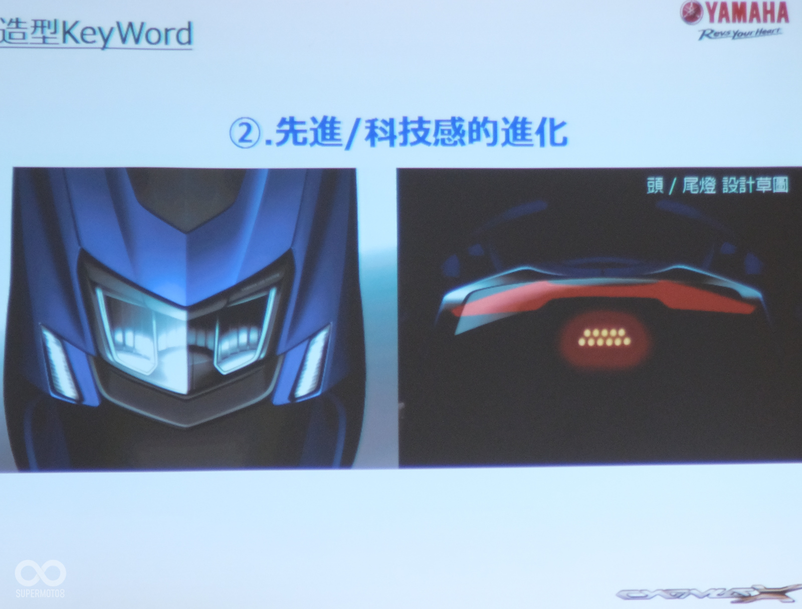 LED頭燈也讓五代勁戰在車頭的設計上,有著大幅度的比例改變