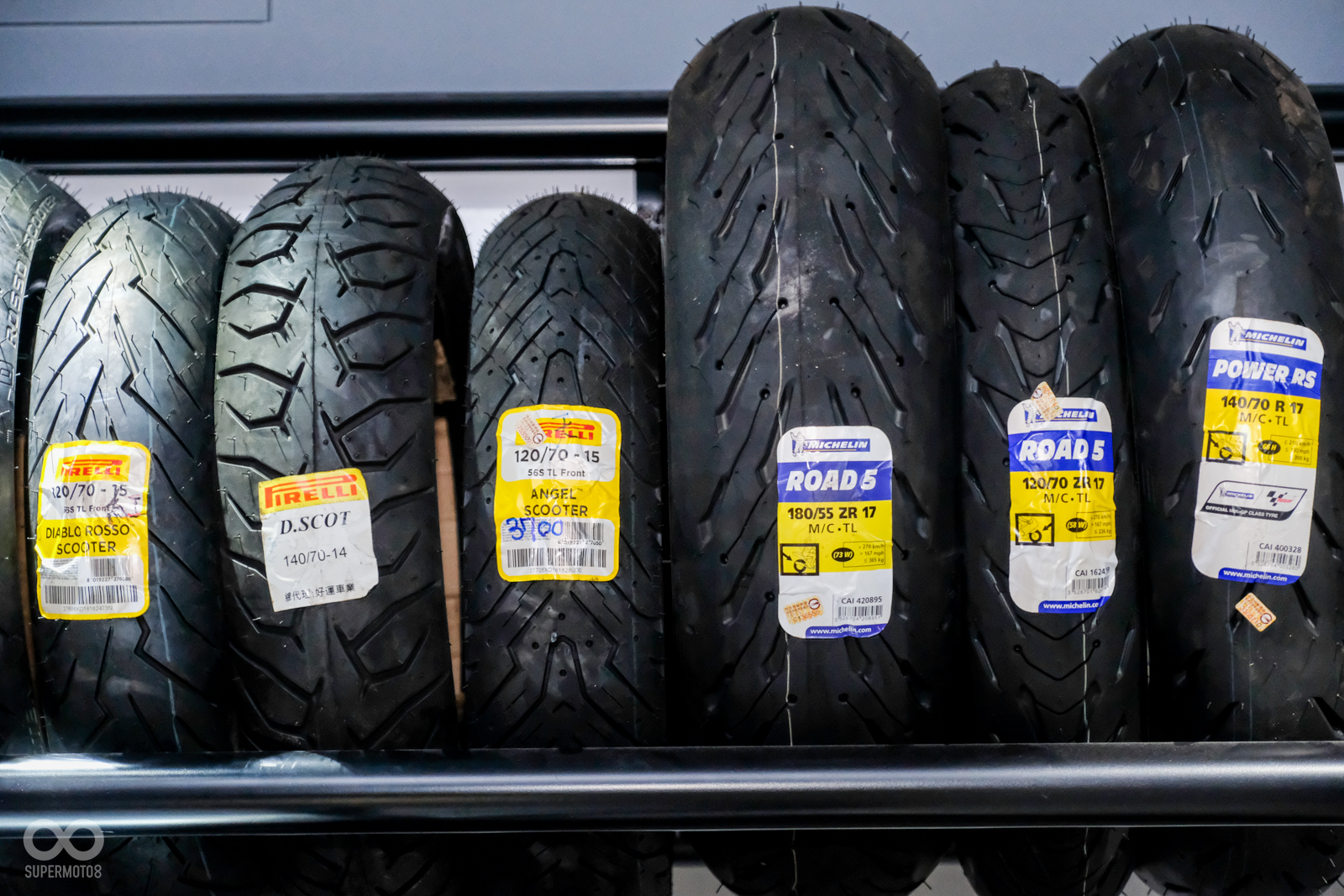 輪胎種類選擇多元,騎士可依騎乘習慣找到適合的胎款