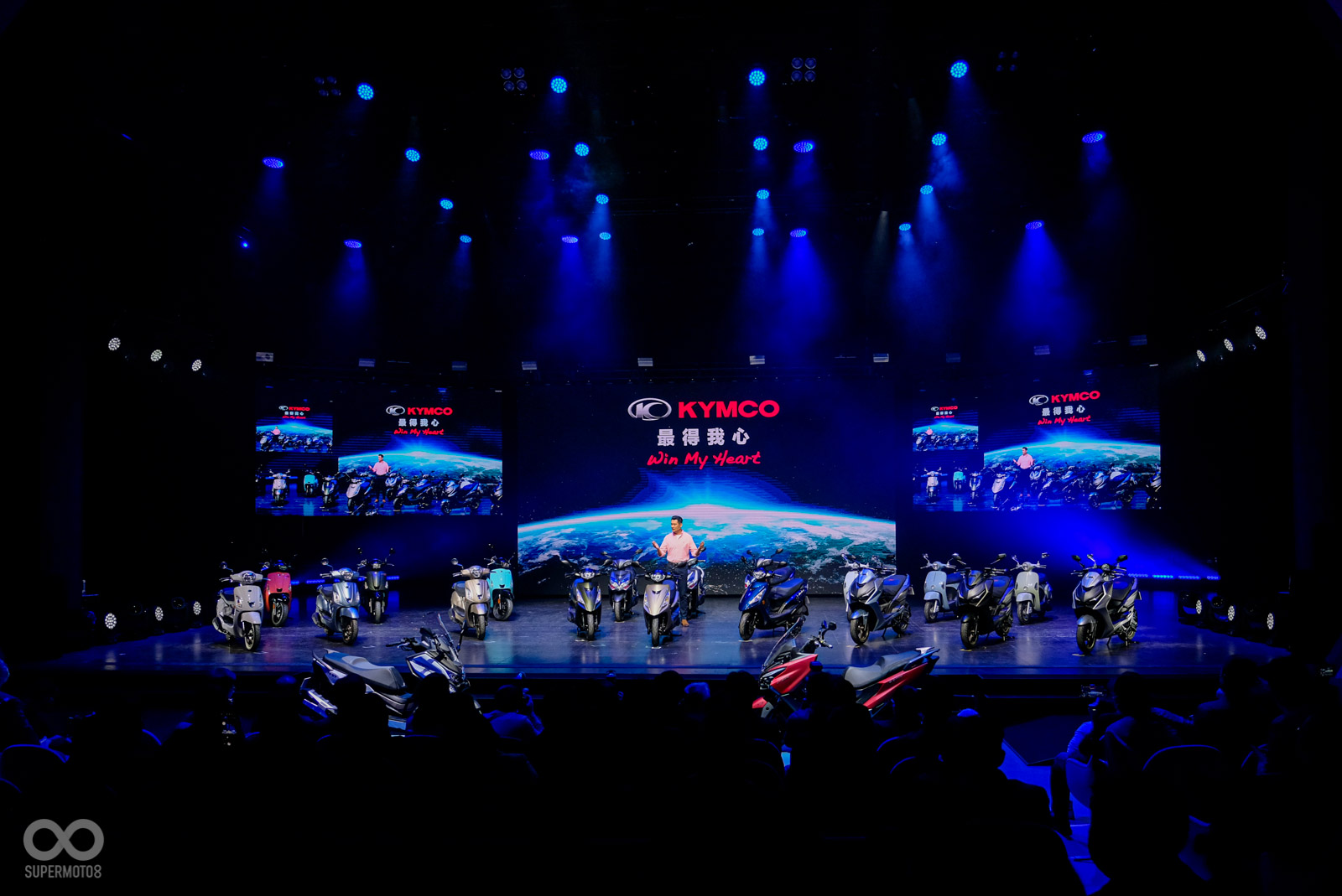 KYMCO今天(3/13)舉行盛大的發表活動,會中帶來多款新車